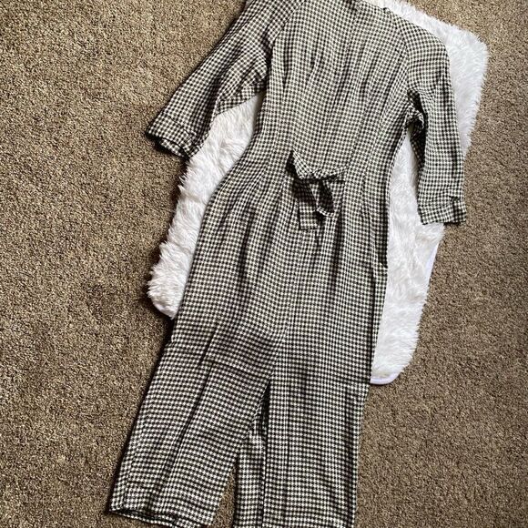 Brioche California Vintage Dress Gingham Prairie Farmhouse Button Down Cottage - Picture 13 of 15